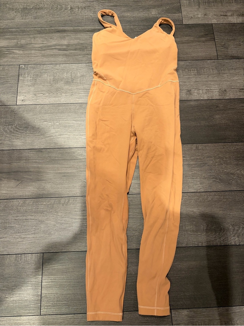 lululemon athletica Sleeveless Align Jumpsuit in Camel Brown